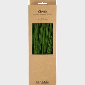 Chenille Piberensere - L 30 Cm - Tykkelse 6 Mm - Grangr�n - 50 Stk.