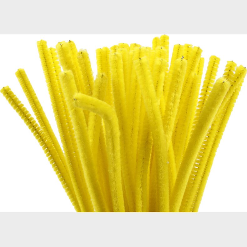 Piberensere - L 30 Cm - B 6 Mm - Gul - 50 Stk.