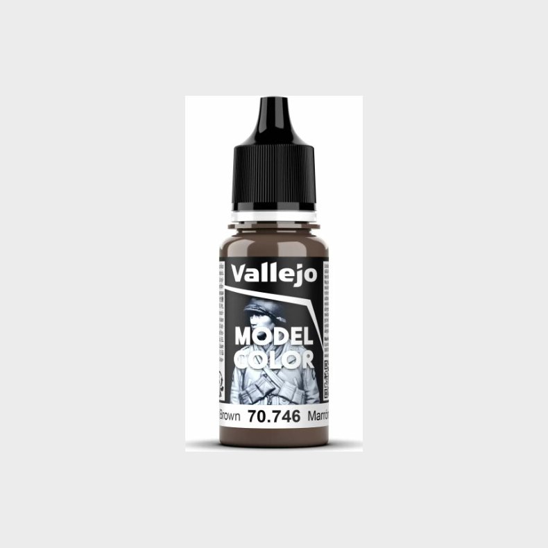 Vallejo - Model Color - Chestnut Brown Mat - 18 Ml - 70746