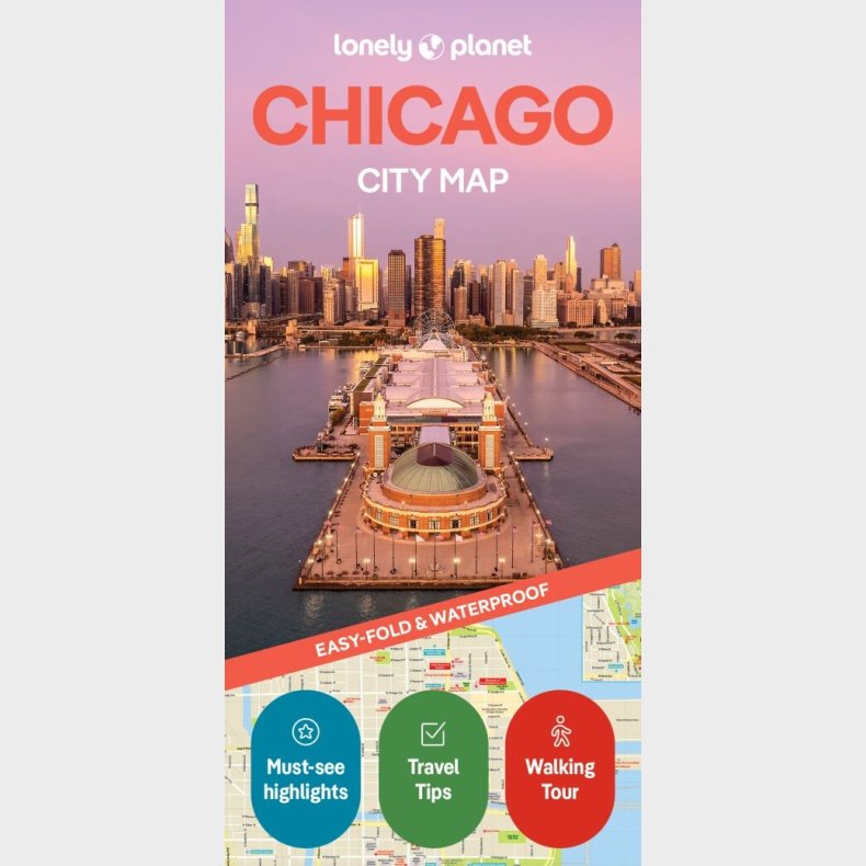 Chicago City Map, Lonely Planet - English book