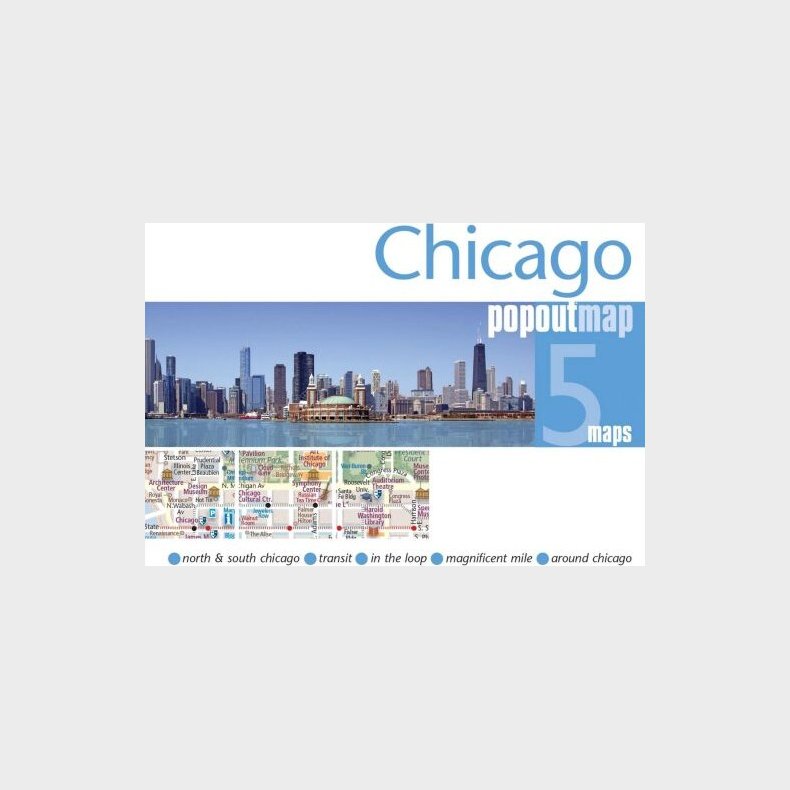 Chicago Popout Maps - Popout Map - English Book