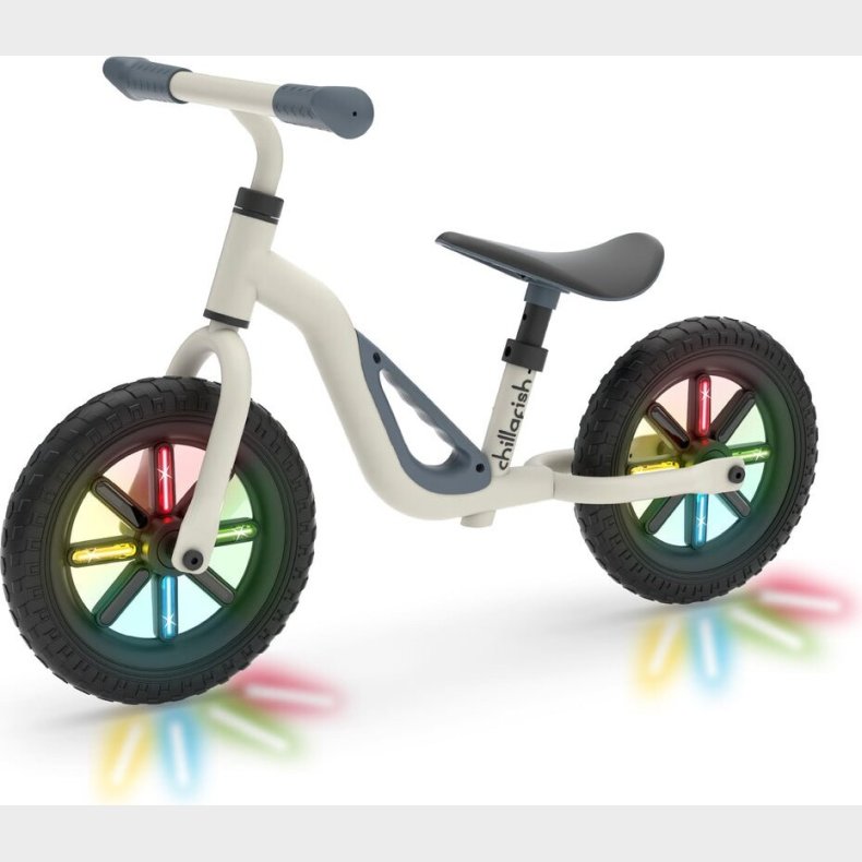Chillafish - Glow 10'' Balance Bike With Light Up Wheels - Beige (cpch02bei)