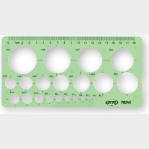 Cirkel Skabelon -  3 Mm -  40 Mm - Spree