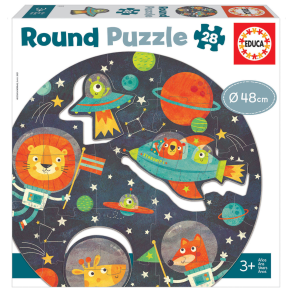 educa | Cirkelpuslespil m. 28 brikker - I rummet