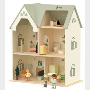 Classic World Cosy Tr Dukkehus med tilbehr