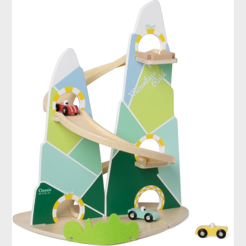 Classic World Mountain Racer Bilbane i tr - Med 3 biler