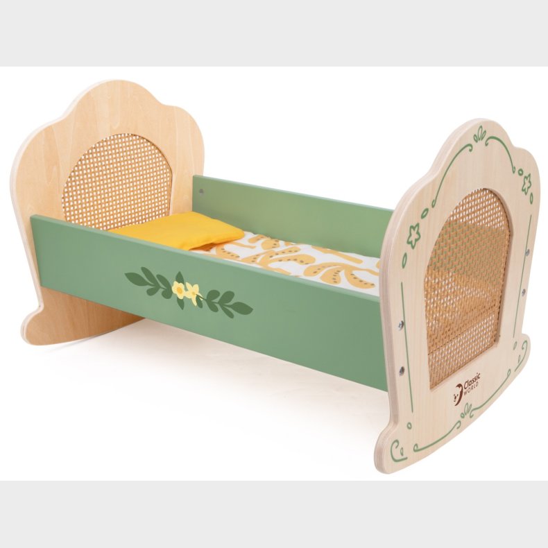 Classic World Vintage DukkeVugge i tr med retro design