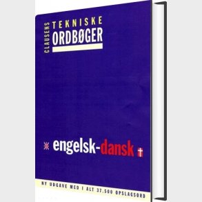 Clausens Tekniske Ordb�ger, Engelsk-dansk - Bog