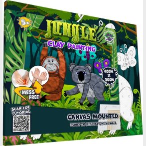 Clay Painting P Lrred - 30x40 Cm - Jungel - Splat