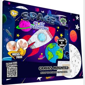 Clay Painting P Lrred - 30x40 Cm - Space - Splat