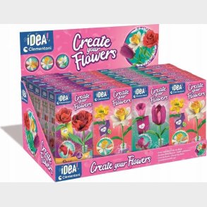 Clementoni - Idea - Create Your Flowers Diy Papirblomster - Overraskelse