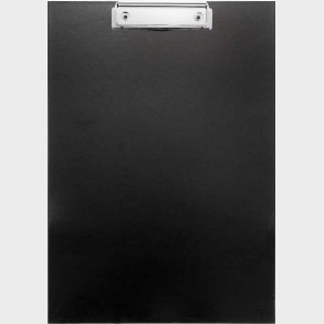Clipboard A4 - Enkelt - Sort