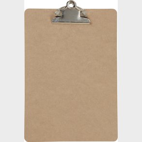 Clipboard/tegneunderlag - A5 - Str. 19x27x0,3 Cm - Slv - 1 Stk.