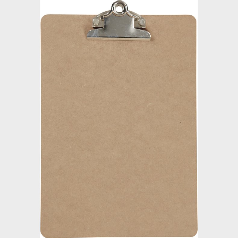 Clipboard/tegneunderlag - A5 - Str. 19x27x0,3 Cm - Slv - 1 Stk.