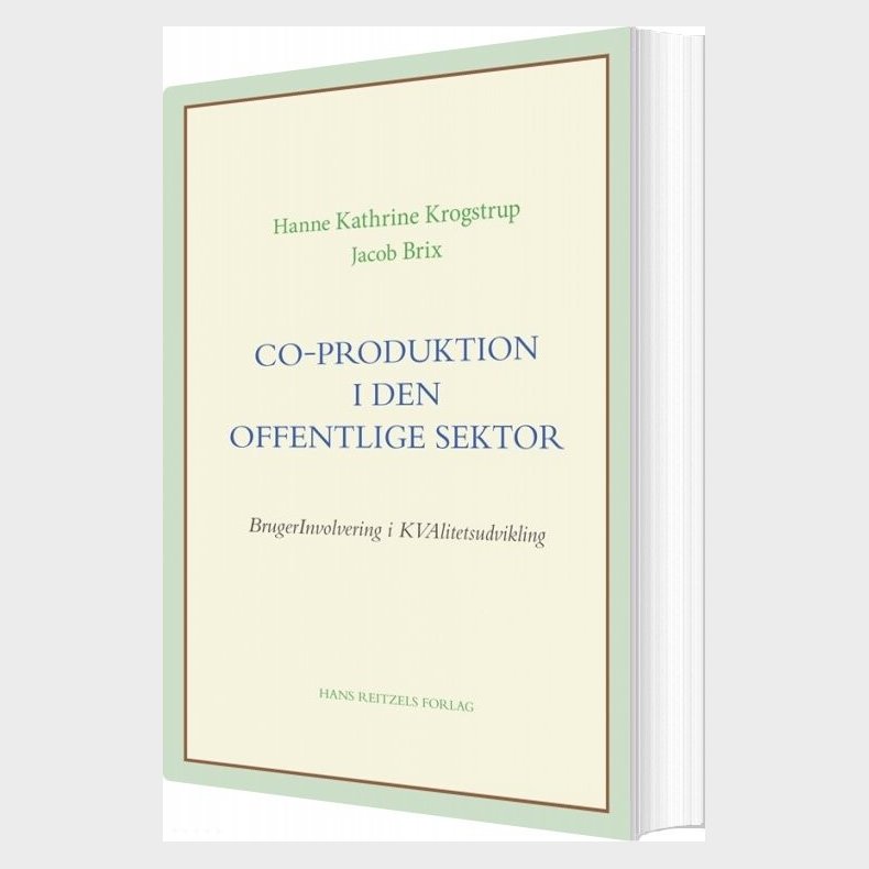 Co-produktion I Den Offentlige Sektor - Hanne Kathrine Krogstrup - Bog