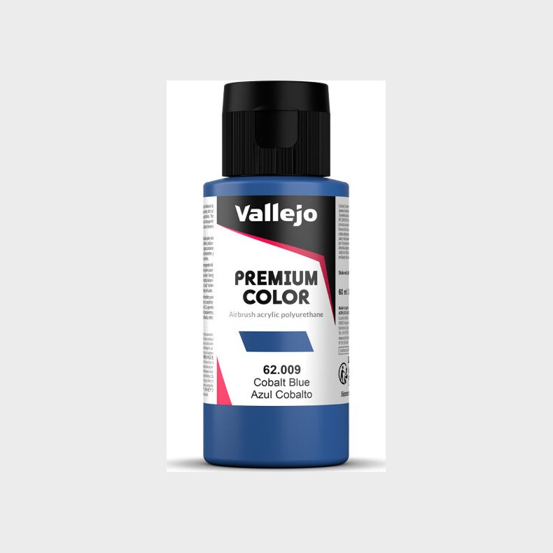 Vallejo - Premium Airbrush Maling - Cobalt Blue 60 Ml