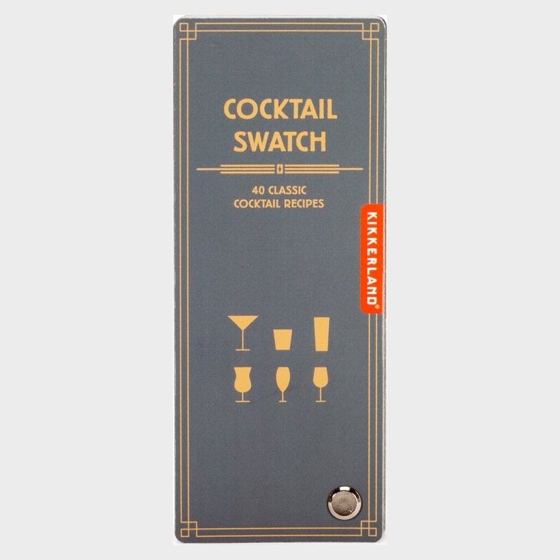 Kikkerland - Cocktail Swatches - Kort Med 40 Opskrifter