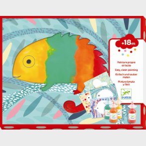 Djeco | Collage med fingermaling (fra 18 mdr.) - Dyr