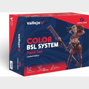 Vallejo - Color Bsl System - Maling 48x18 Ml 3 Pensler 1 Miniature - 72183