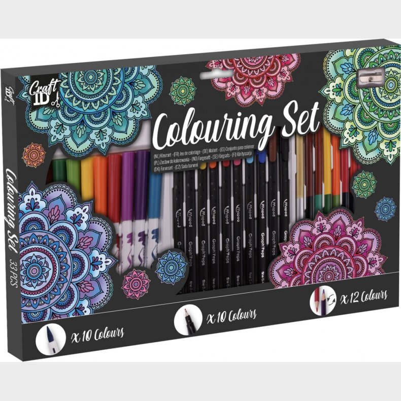 Coloring Set - 33 Dele 37,5 X 24 Cm