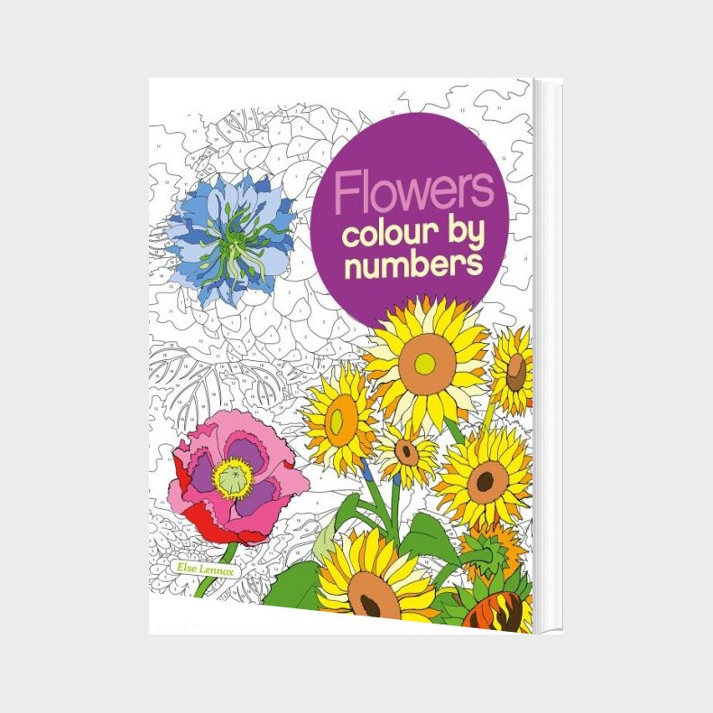 Colour By Numbers: Flowers - Else Lennox - English Book