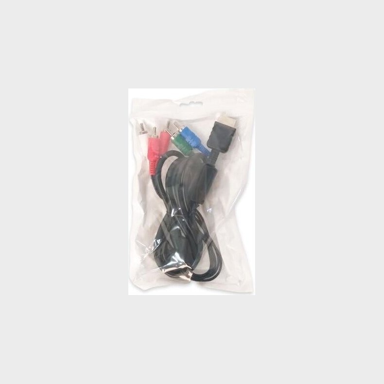 Component Cable For Ps1/ps2/ps3 (in F&g Bag + Label)