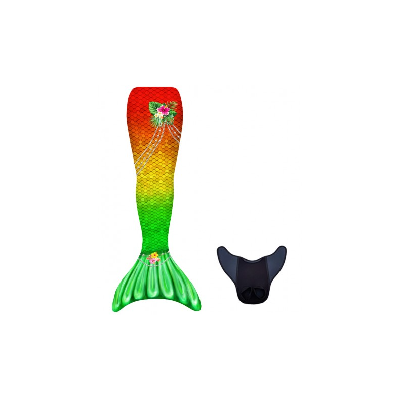 Kuaki Mermaids | Havfruehale - Hale + monofinne, Aloha (XS + S) Small