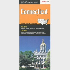 Connecticut Highway Map, American Map - English book