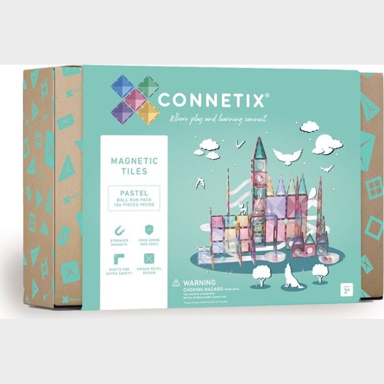 Connetix - Ball Run Pack - Magnets�t 106 Dele - Pastel (ct-p-00106-br)