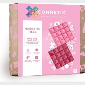Connetix - Base Plate - Pastel Pink & Berry - (ct-p-pb002-bp)