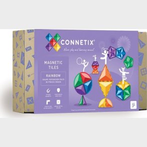 Connetix - Expansion Pack - Magnetst 36 Dele - Rainbow (ct-r-00036-se)