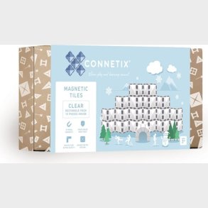 Connetix - Rectangle Pack - 12 Dele - Clear (ct-c-00012-re)