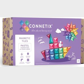 Connetix - Starter Pack - Magnetst 64 Dele - Pastel (ct-p-00064-st)