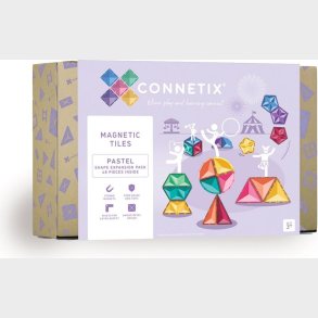 Connetix - Udvidelsesst 48 Dele - Pastel (ct-p-00048-se)