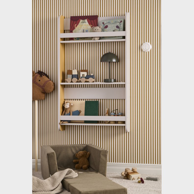 Boghylde Til B�rn - Star - Gr� Og Sennepsgul - Kids Concept