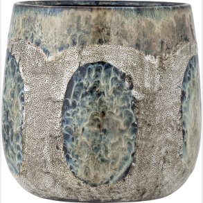 Bloomingville - Cophia Urtepotteskjuler - Bl - Stentj Keramik