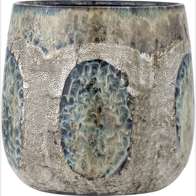 Bloomingville - Cophia Urtepotteskjuler - Bl - Stentj Keramik