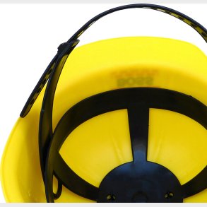 Corvus - Gul Sikkerhedshjelm Med Tekst