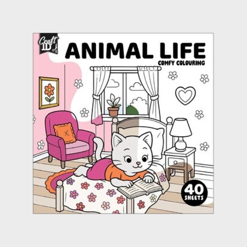 Cosy Malebog 20 X 20 Cm - 40 Sider Animal - Bog