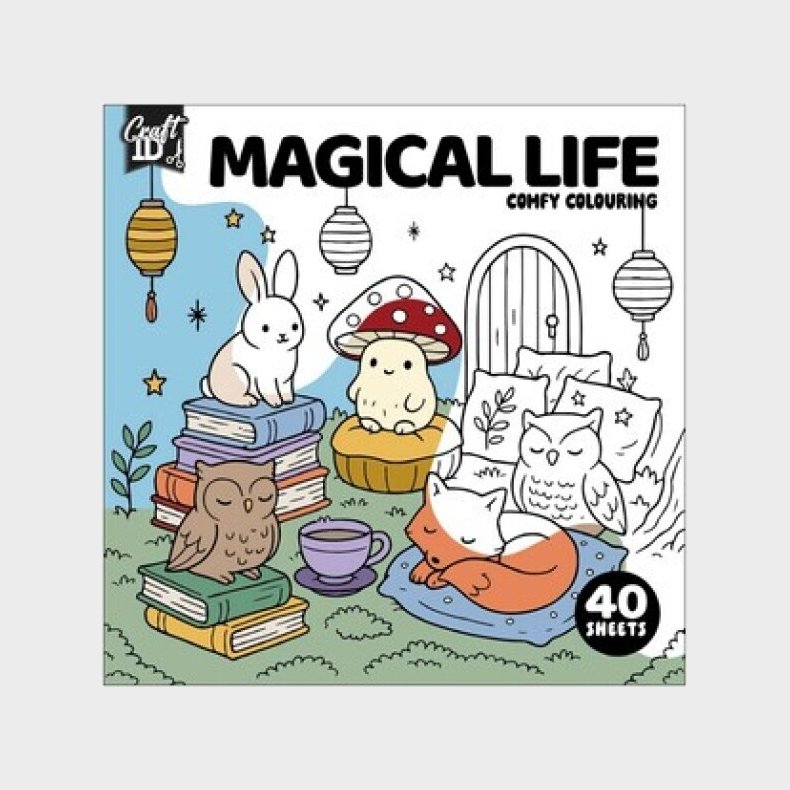 Cosy Malebog 20 X 20 Cm - 40 Sider Magical - Bog