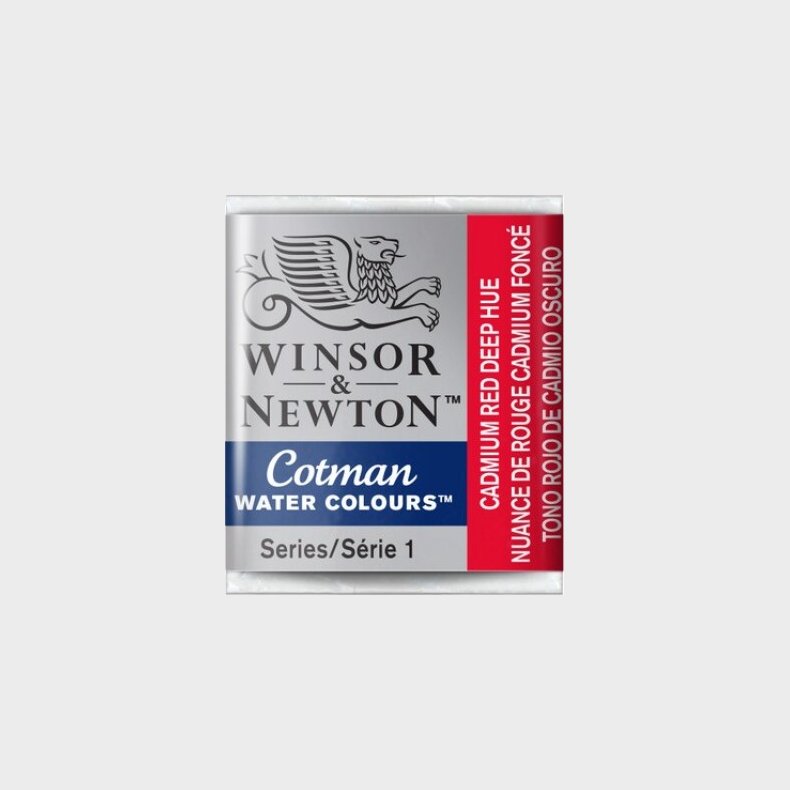 Winsor & Newton - Cotman Watercolour - 1/2 Pan - Cadmium Rd Dyb