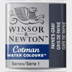 Winsor & Newton - Cotman Watercolour - 1/2 Pan - Paynes Gr