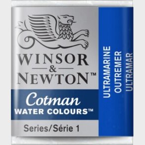 Winsor & Newton - Cotman Watercolour - 1/2 Pan - Ultramarine Bl