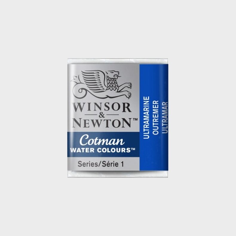 Winsor & Newton - Cotman Watercolour - 1/2 Pan - Ultramarine Bl