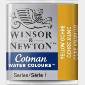 Winsor & Newton - Cotman Watercolour - 1/2 Pan - Gul Okker