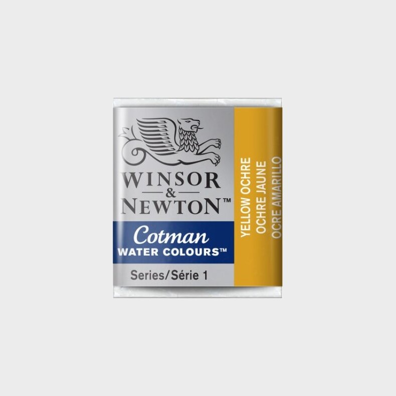 Winsor & Newton - Cotman Watercolour - 1/2 Pan - Gul Okker