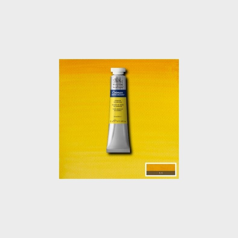 Winsor & Newton - Akvarelfarve - Cotman - Cadmium Yellow Hue 21 Ml