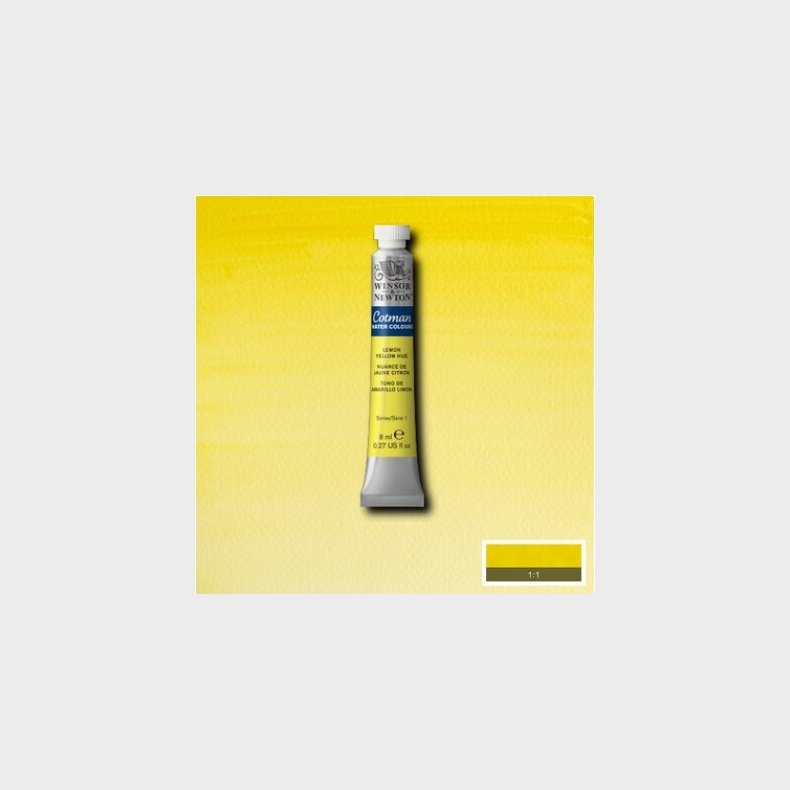 Winsor & Newton - Cotman Watercolour - 8 Ml - Citron Gul