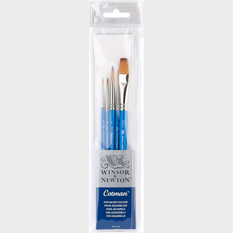 Winsor & Newton - Cotman Watercolour - Pensler St - 5 Stk