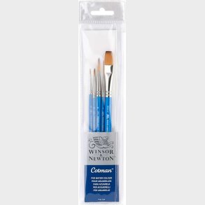 Winsor & Newton - Cotman Watercolour - Pensler S�t - 5 Stk